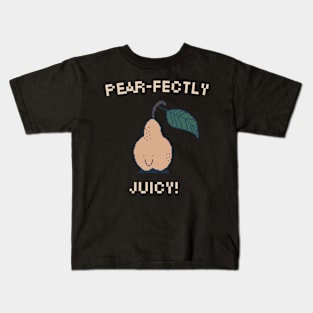 Pear-fectly Juicy! 8-Bit Pixel Art Pear Kids T-Shirt